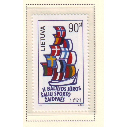 Lithuania Sc  578 1997 2nd Baltic Games stamp mint NH
