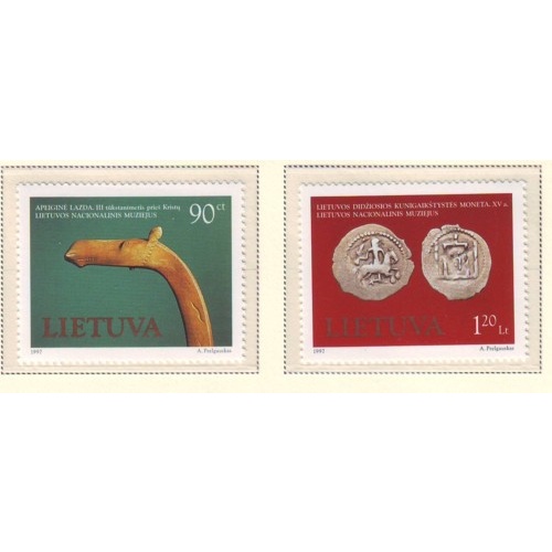 Lithuania Sc  579-80 1997 Museum Art stamp set mint NH