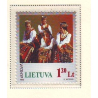 Lithuania Sc  598 1998 Europa Song Festival stamp  mint NH