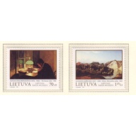Lithuania Sc  613-614 1998 Museum Paintings stamp set mint NH