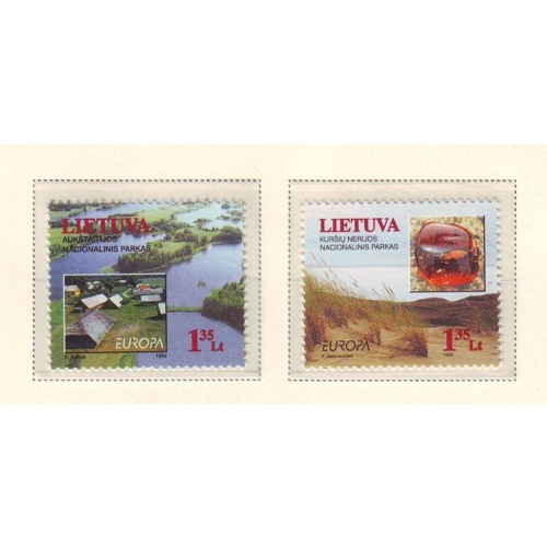 Lithuania Sc  628-629 1999 Europa stamp set mint NH