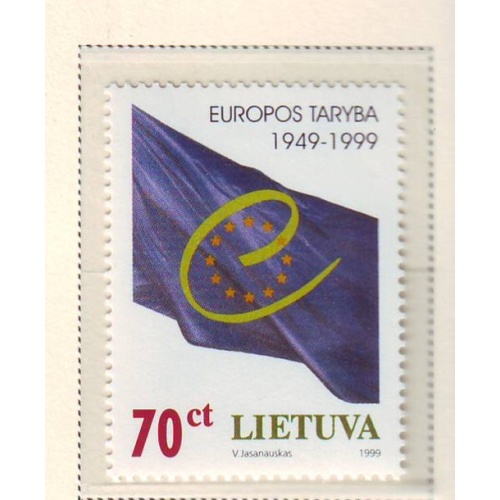 Lithuania Sc  630 1999 Council of Europe stamp mint NH