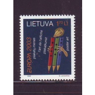 Lithuania Sc 743 2003 Europa stamp mint NH