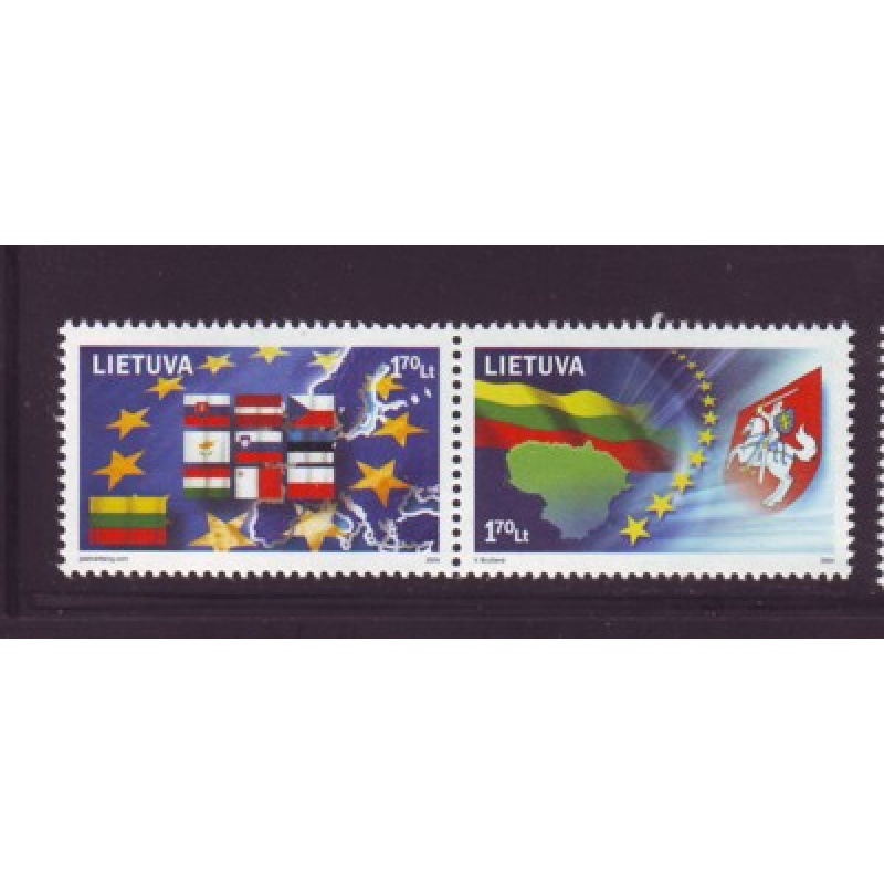 Lithuania Sc 769 2004 European Union Admission stamp set mint NH