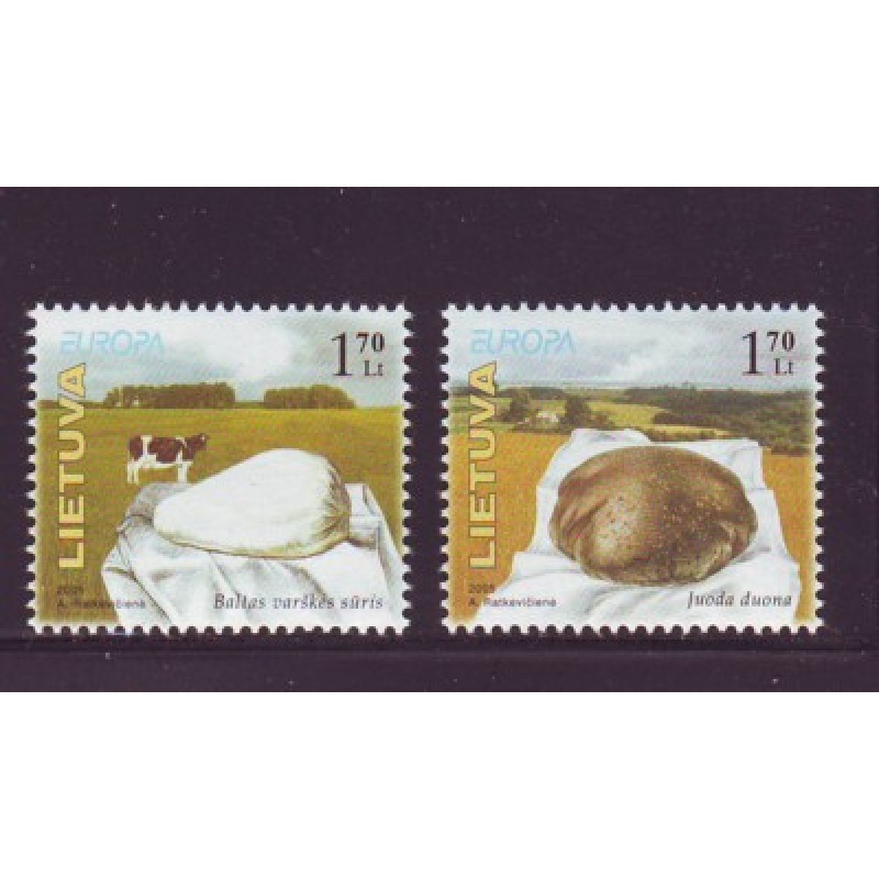 Lithuania Sc 790-791 2005 Europa stamp set mint NH