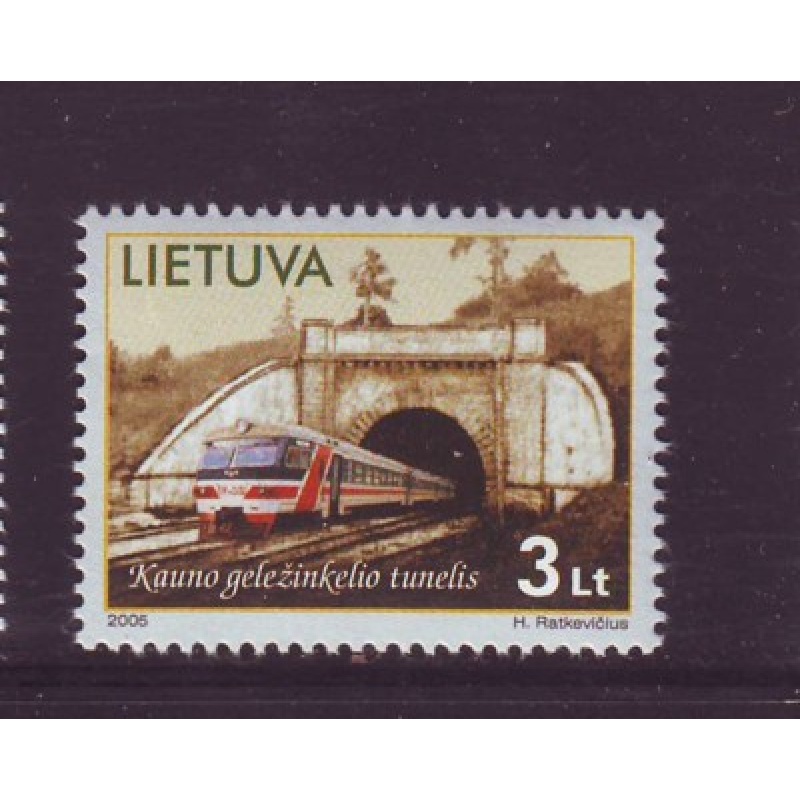 Lithuania Sc 793 2005 Kaunus Railway Tunnel stamp mint NH