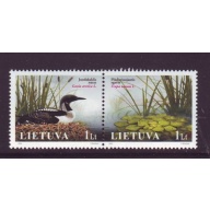 Lithuania Sc 798 2005 Red Book Flora & Fauna stamp set mint NH