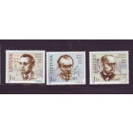 Lithuania Sc 805-807 2006 Famous Lithuanians stamp set mint NH
