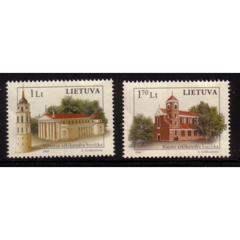 Lithuania Sc 817-818 2006 Basilicas stamp set mint NH