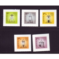 Lithuania Sc Lithuania Sc 842-846 2007 Church Belfries stamp set mint NH