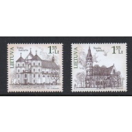 Lithuania Sc 949-950 2011 Churches stamp set mint NH