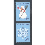 Lithuania Sc 955-956 2011 Christmas stamp set mint NH