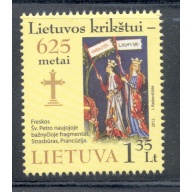 Lithuania Sc 972 2012 Christianization stamp mint NH