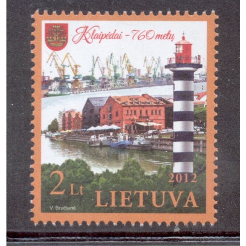 Lithuania Sc 980 2012 760th Anniversary Klaipeda stamp mint NH