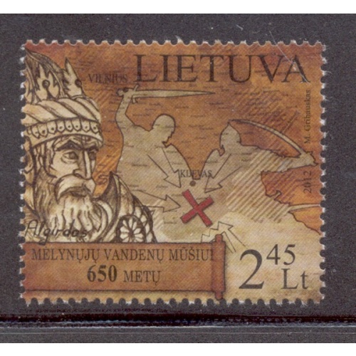 Lithuania Sc 981 2012 650th anniv Blue Waters Battle stamp mint NH