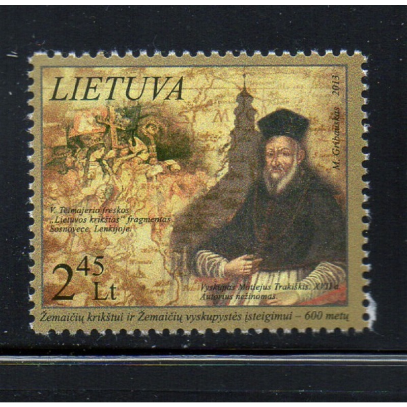 Lithuania Sc 989 2013 Christianity in Samogitia stamp mint NH