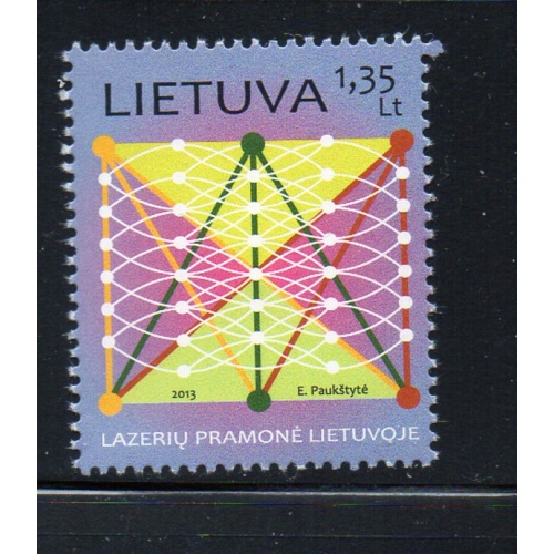 Lithuania Sc 992 2013 Laser Industry stamp mint NH
