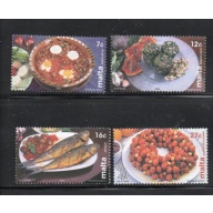 Malta Sc 1082-1085 2003 Food stamp set mint NH