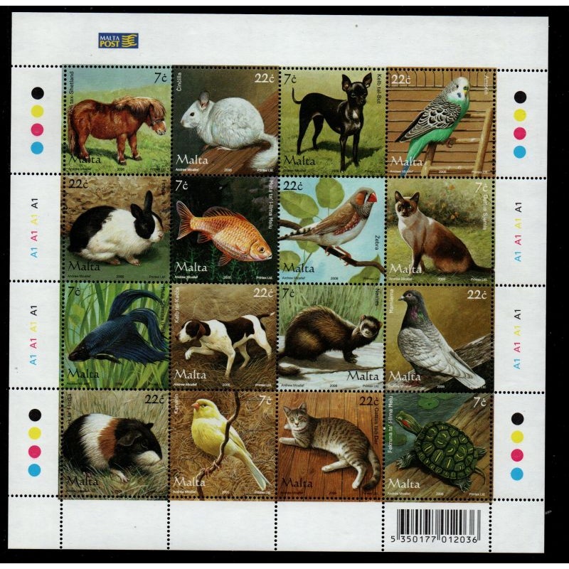 Malta Sc 1238 2006 Pets  stamp sheet  mint NH