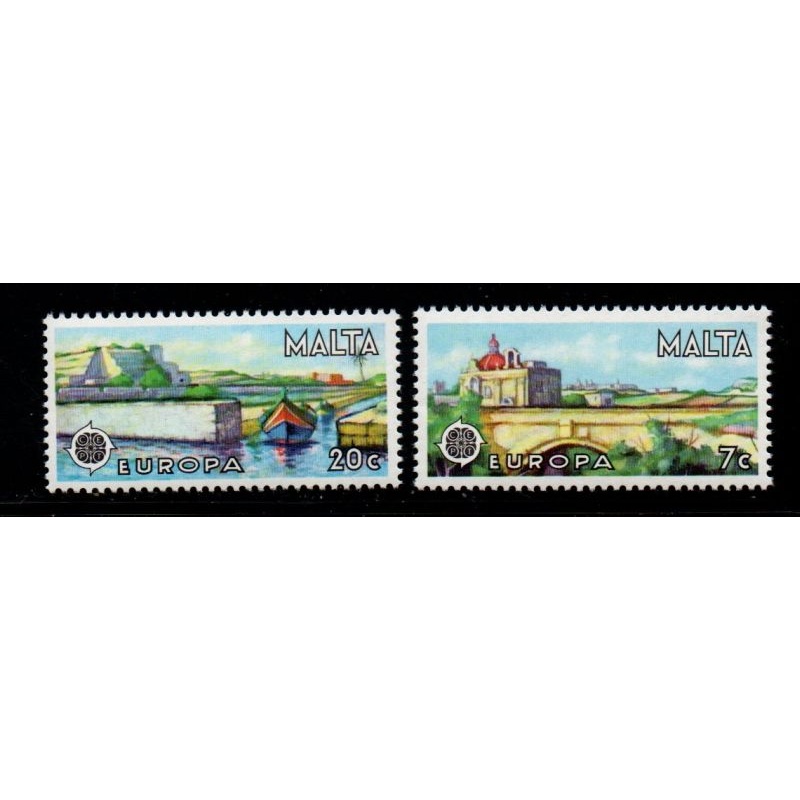 Malta Sc 539-540 1977 Europa stamp set mint NH