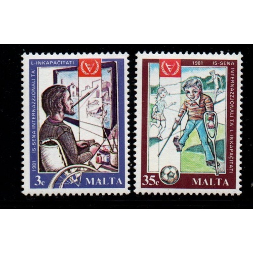 Malta Sc 588-589 1981  Europa stamp set mint NH
