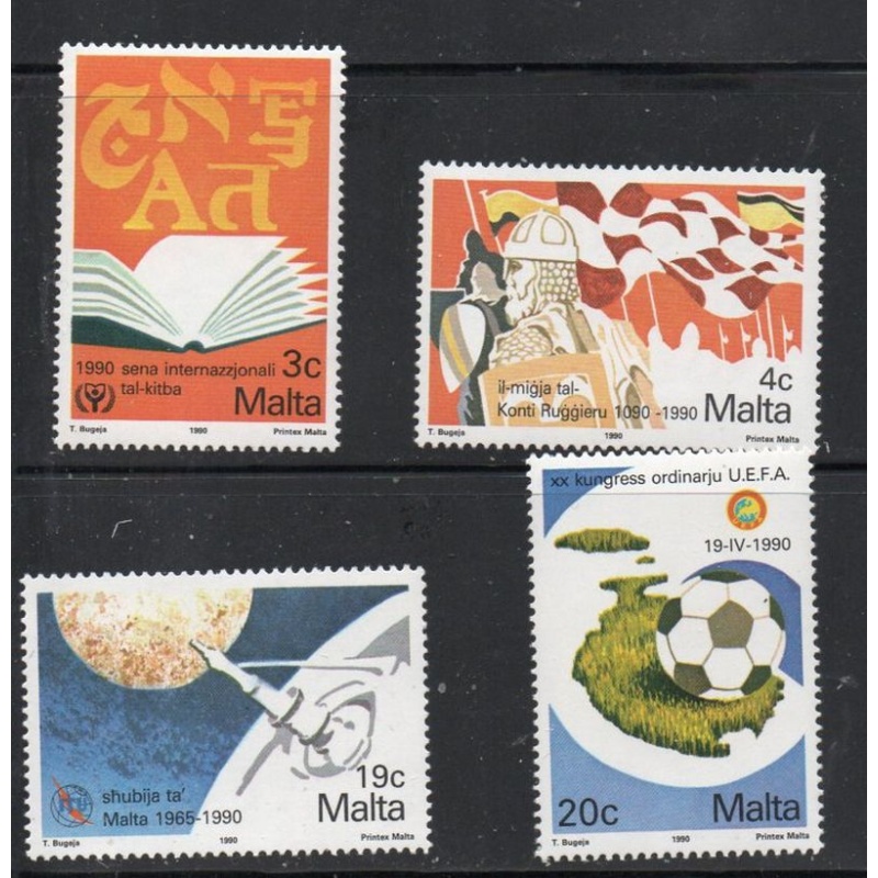 Malta Sc  751-754 1990 Anniversaries & Events stamp set mint NH