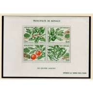 Monaco Sc 1775 1991  Orange Tree 4 Seasons stamp sheet mint NH