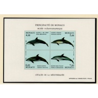 Monaco Sc 1813 1992 Dolphins  stamp sheet mint NH