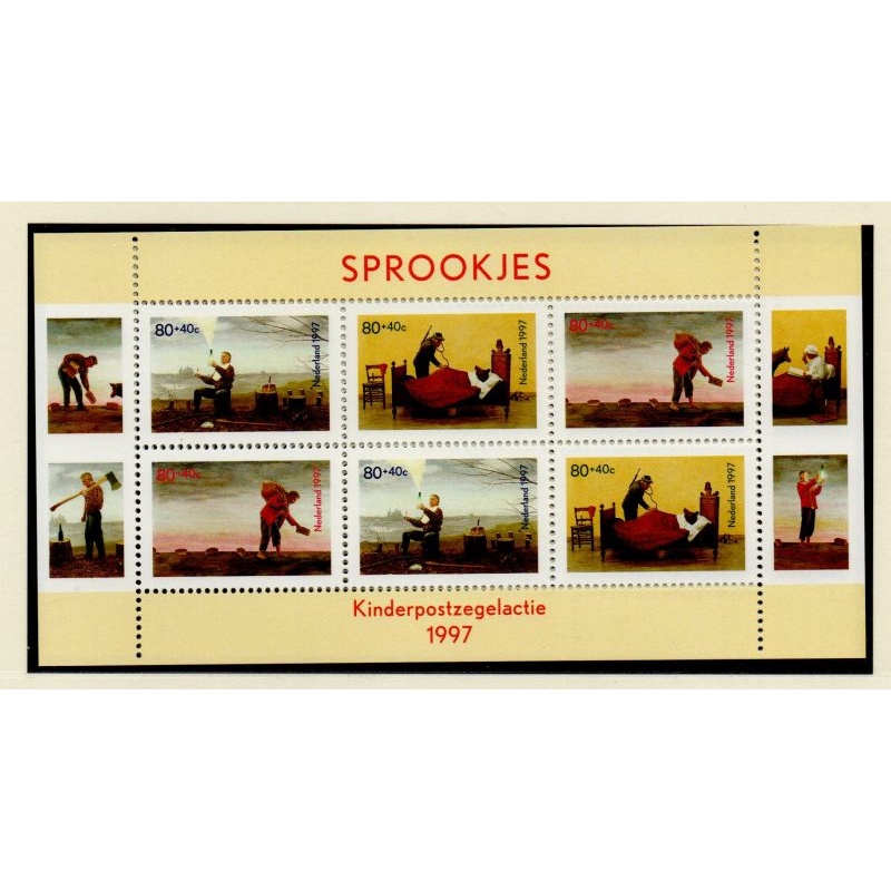 Netherlands Sc B704a 1997 Children's Fairy Tales stamp sheet mint NH