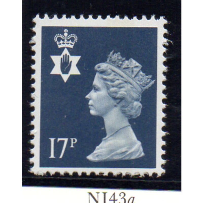 G.B Northern Ireland Sc NIMH31 1990 17p dark blue QE II Machin Head stampmint NH