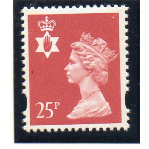 G.B Northern Ireland Sc NIMH59 1993 25p salmon QE II Machin Head stamp mint NH