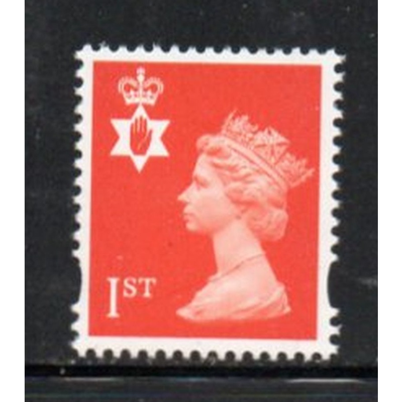 G.B Northern Ireland Sc NIMH96 2000 1st orange red QE II Machin Head stamp mint NH