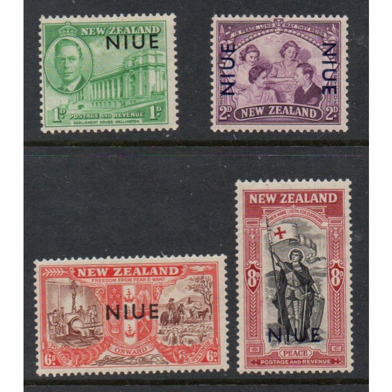 Niue Sc 90-93 1946 Peace issue stamp set mint