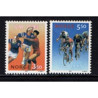 Norway Sc 1040-1041 1993 Sports Championships stamp set mint NH