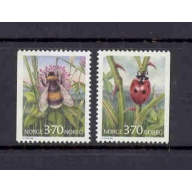 Norway Sc 1146-1147 1997 Insect stamp set mint NH