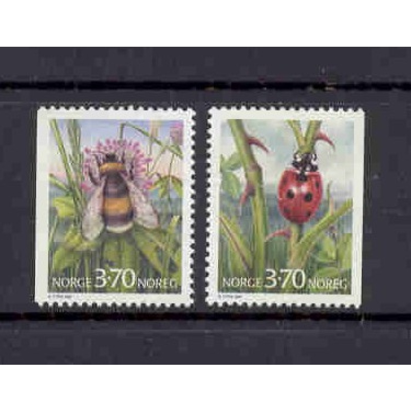 Norway Sc 1146-1147 1997 Insect stamp set mint NH