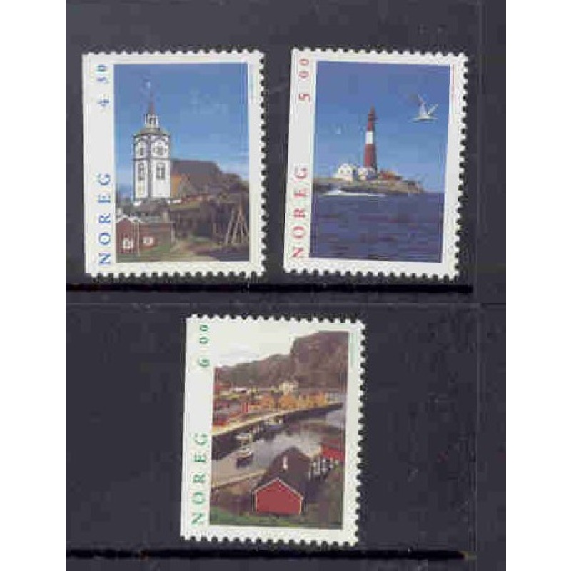 Norway Sc 1155-1157 1997 Tourism stamp set mint NH
