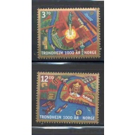 Norway Sc 1168-1169 1997 Trondheim Millennium stamp set mint NH