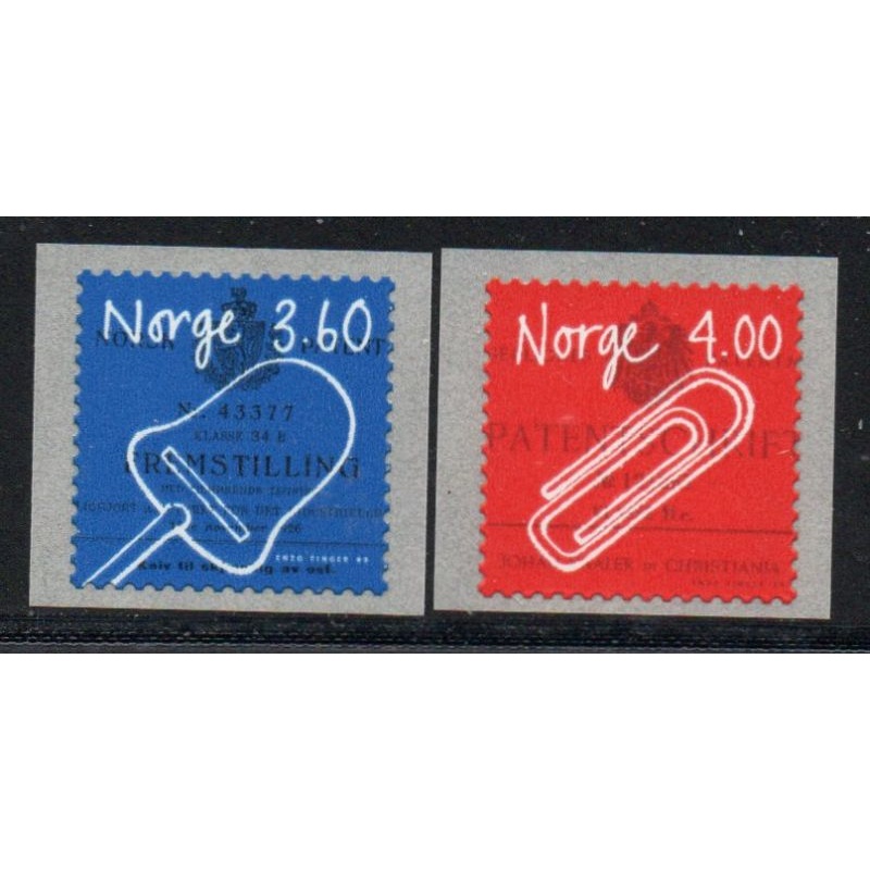Norway Sc 1213-1214 1999 Inventions stamp set mint NH