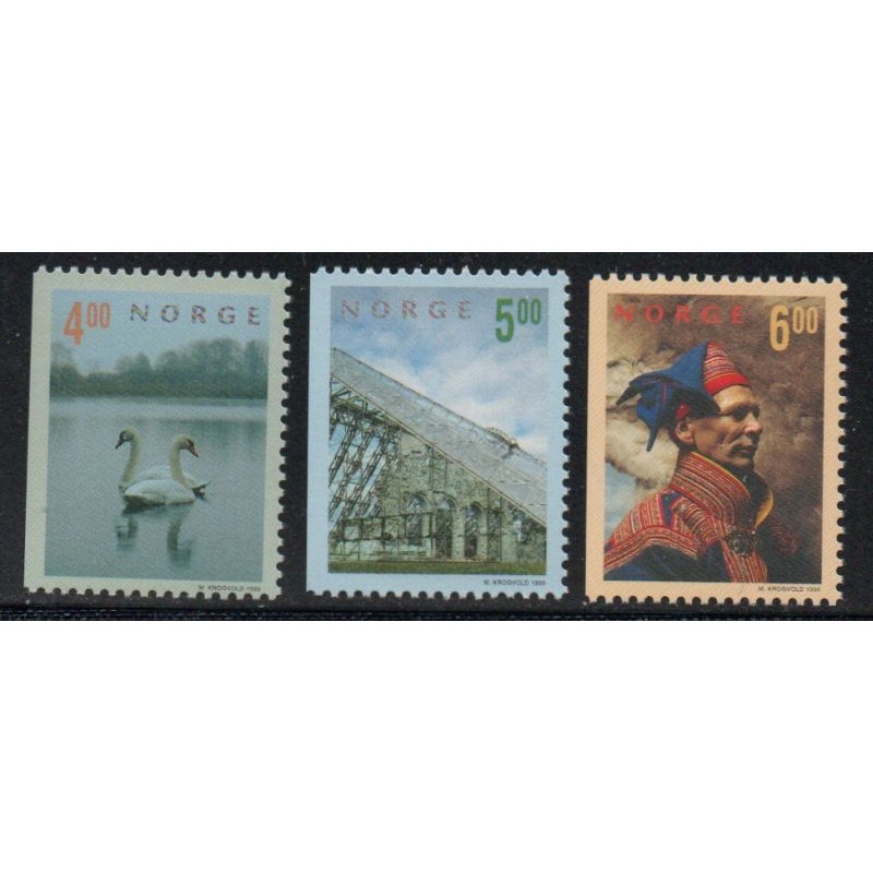 Norway Sc 1219-1221  1999 Tourism stamp set mint NH