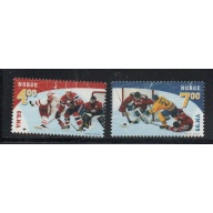 Norway Sc 1222-1223 1999 Hockey Championships stamp set mint NH