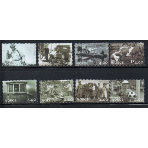 Norway Sc 1228-1235 1999 Everyday Life stamp set mint NH