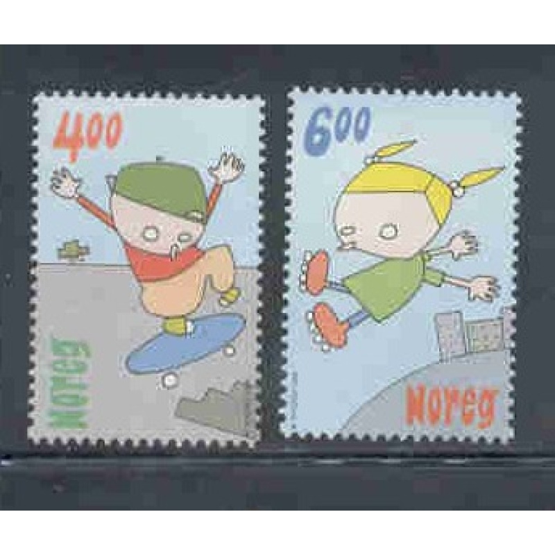 Norway Sc 1236-1237 1999 Children's Games stamp set mint NH