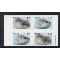 Norway Sc 1262a 2000  Fish booklet pane mint NH