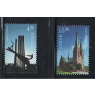 Norway Sc 1266-1267 2000 Skein 1000th Anniversary stamp set mint NH
