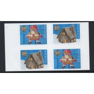 Norway Sc 1321a 2001 Christmas stamp booklet pane mint NH