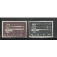 Norway Sc 502-03 1967 Military Training stamp set mint NH