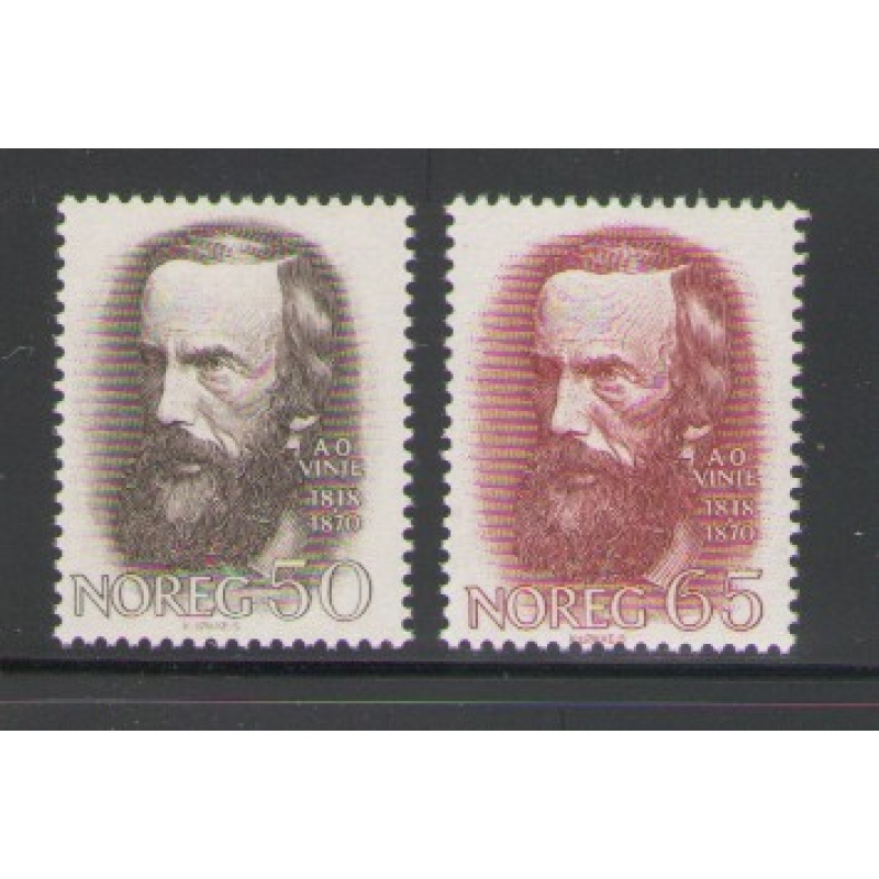 Norway Sc 515-516 1968 Vinje stamp set mint NH