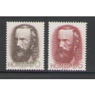 Norway Sc 515-516 1968 A.O. Vinje stamp set mint NH