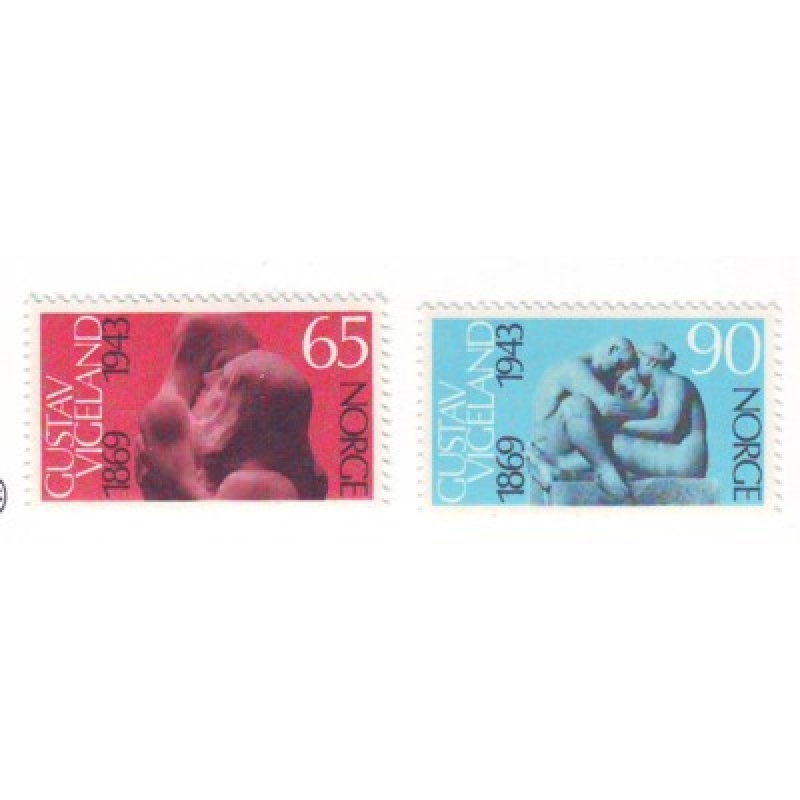 Norway Sc 545-46 1969 Vigeland, Sculptor, stamp set mint NH